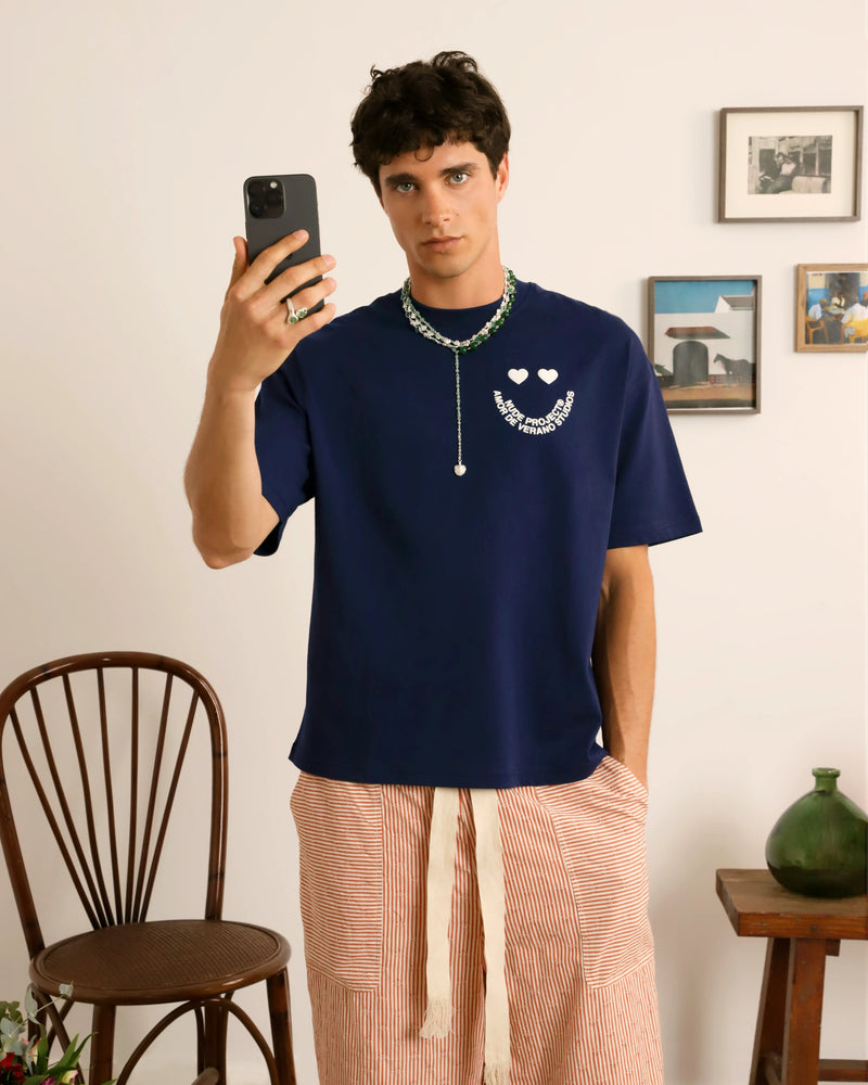 Happy Tee Navy