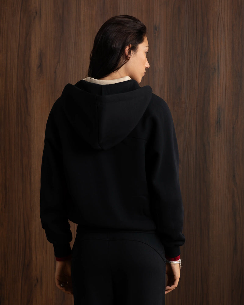 Essentials Zip-Up Hoodie Black