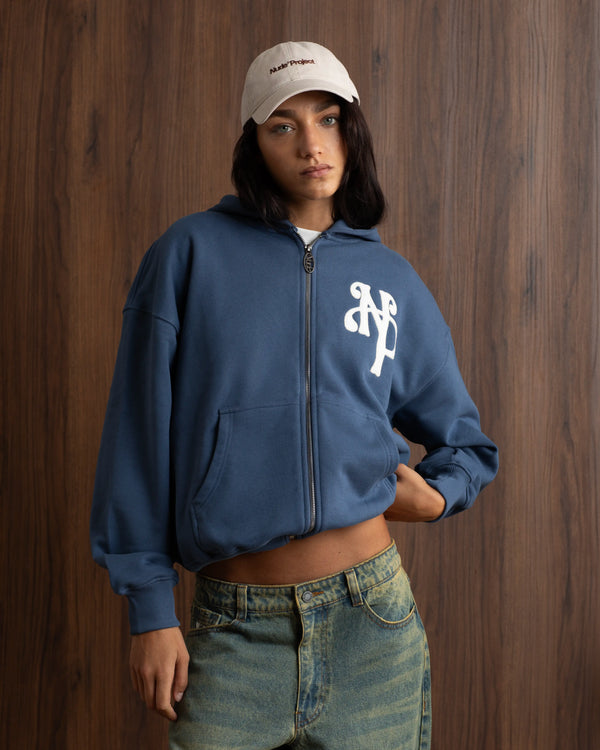 Kill Bill Zip-Up Hoodie Indigo