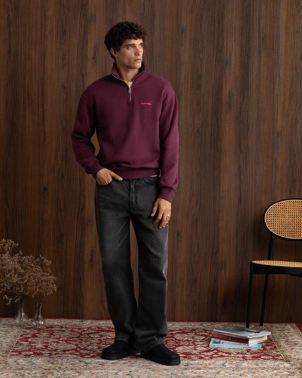 Origins Quarter-Zip Burgundy