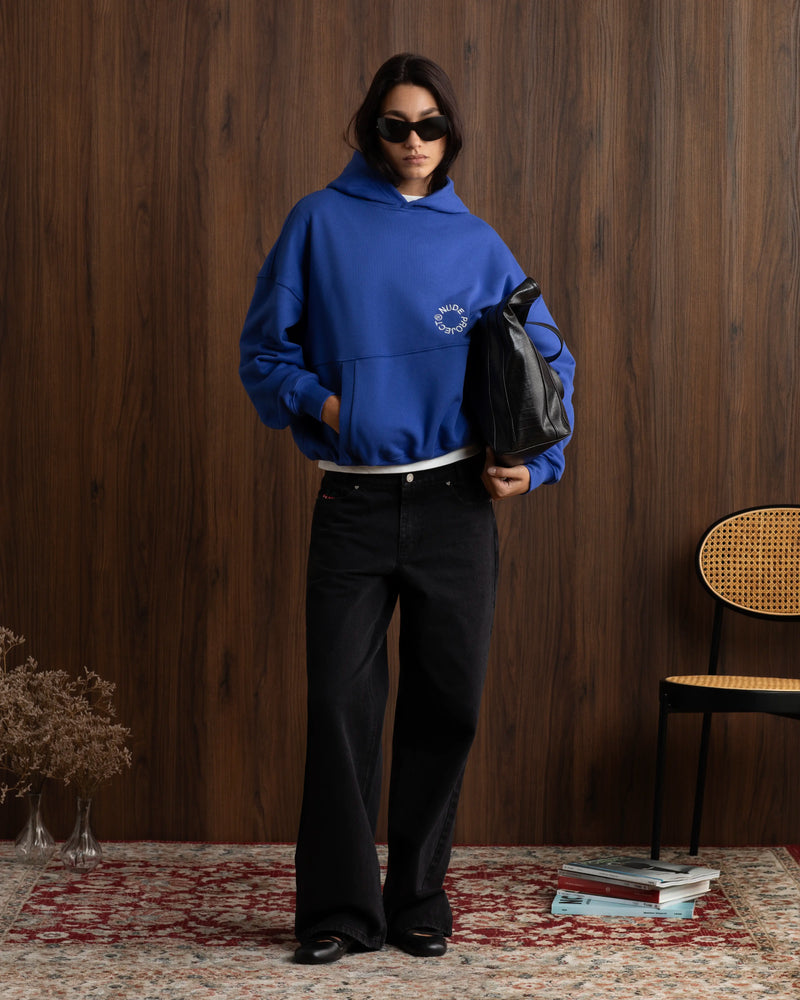 Kory Boxy Hoodie Blue