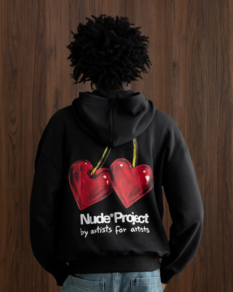Juicy Cherry Hoodie Black