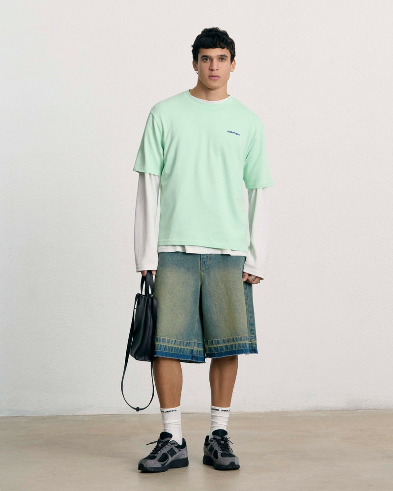 Old Baggy Denim Shorts Indigo