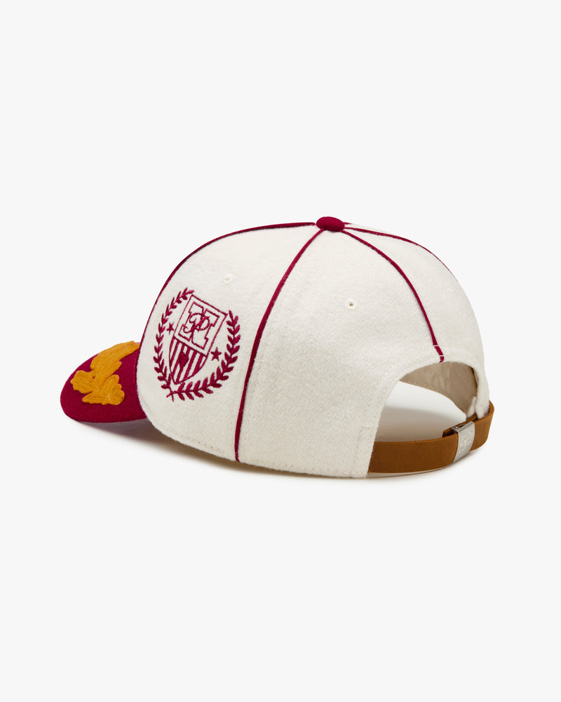 Nude Varsity Cap Red