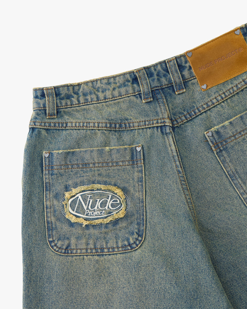 Old baggy demin dirty wash