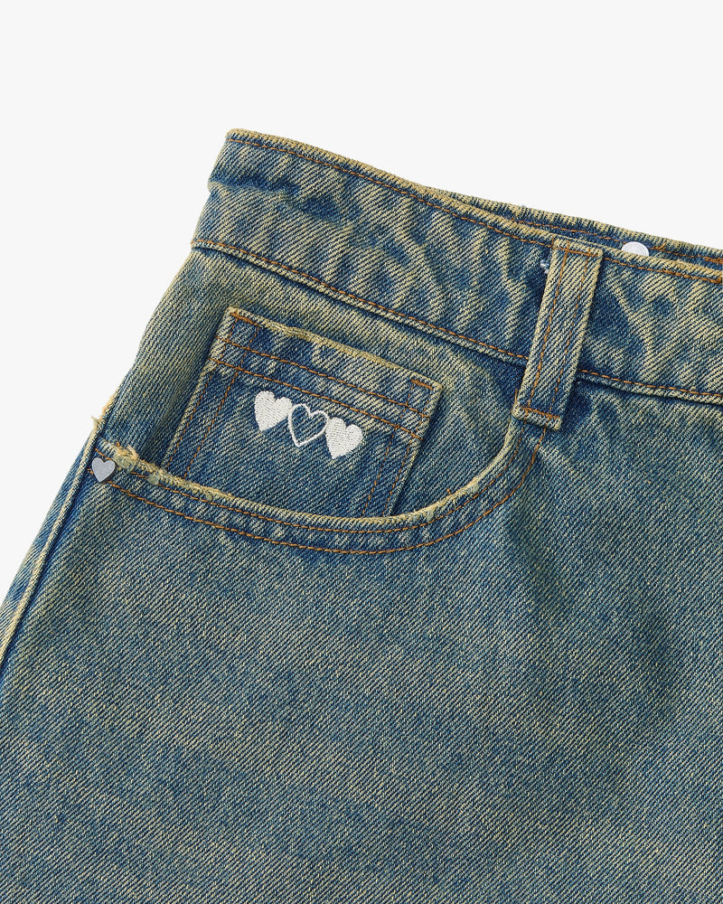 Old baggy demin dirty wash