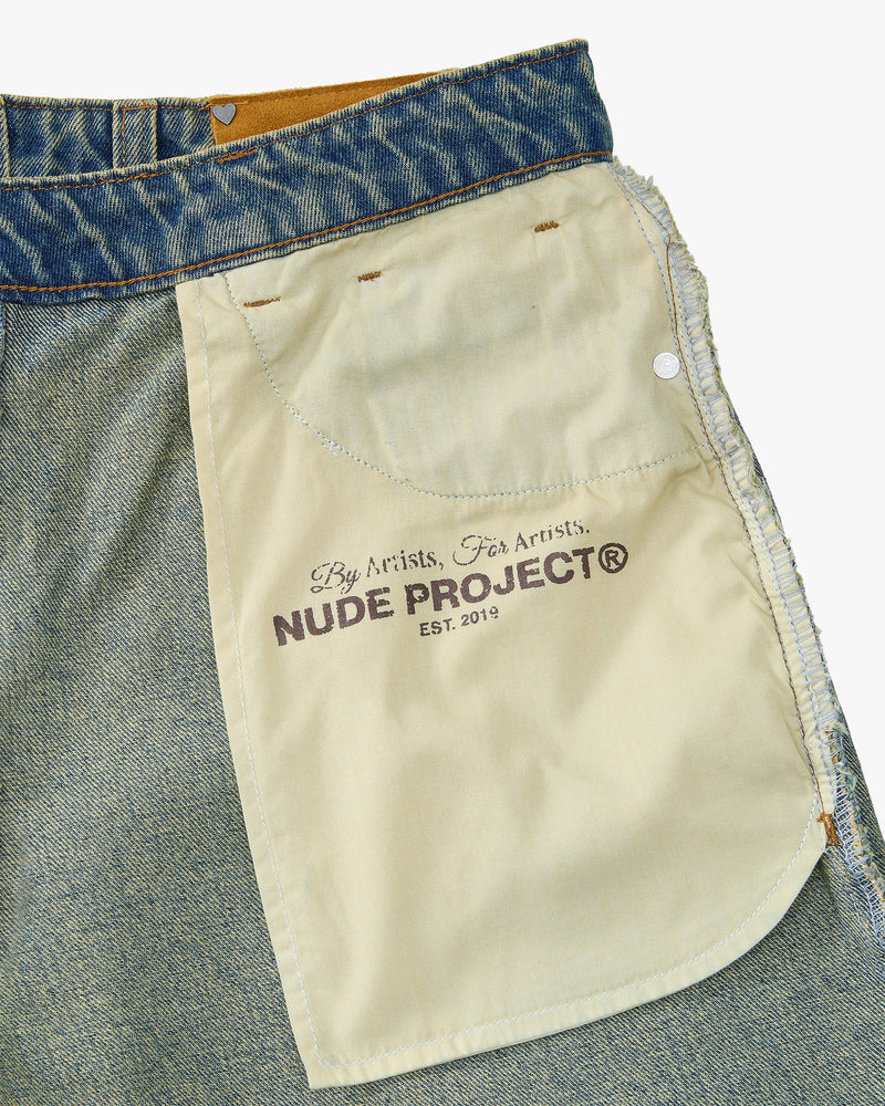 Old baggy demin dirty wash