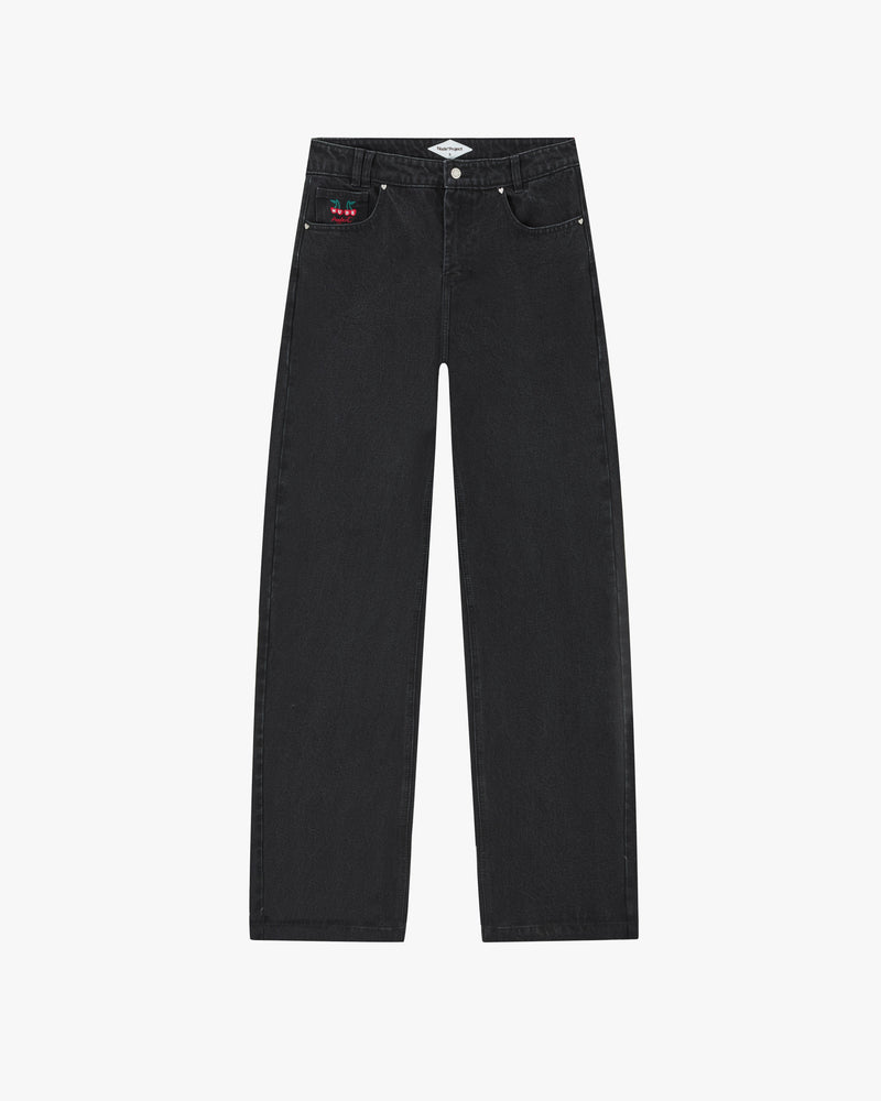 Old Baggy Woman Jeans Black