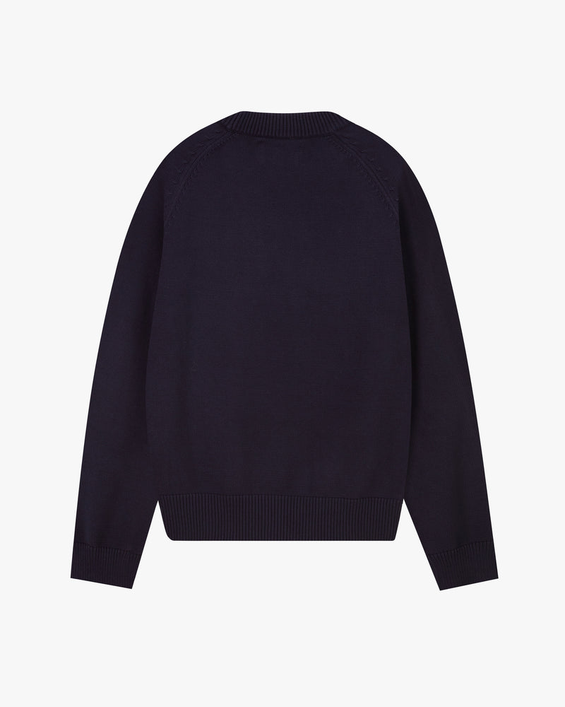 Teddy Knit Sweater Blue