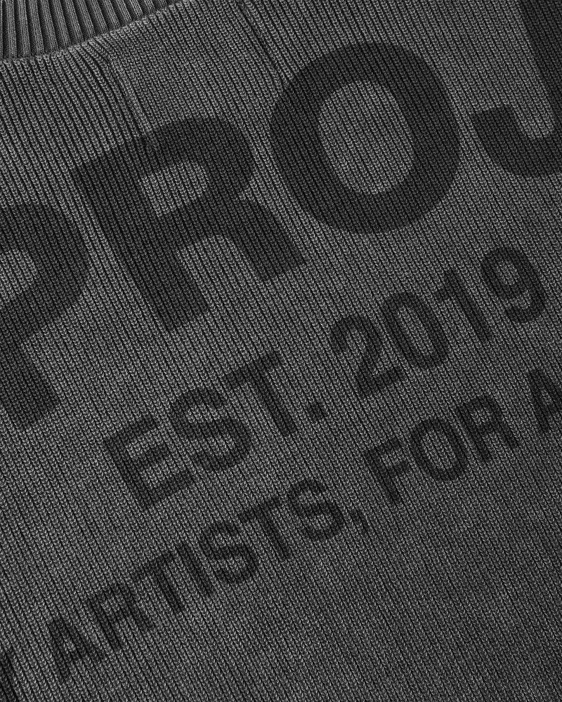 Perfect Cropped Knit Sweater Ash