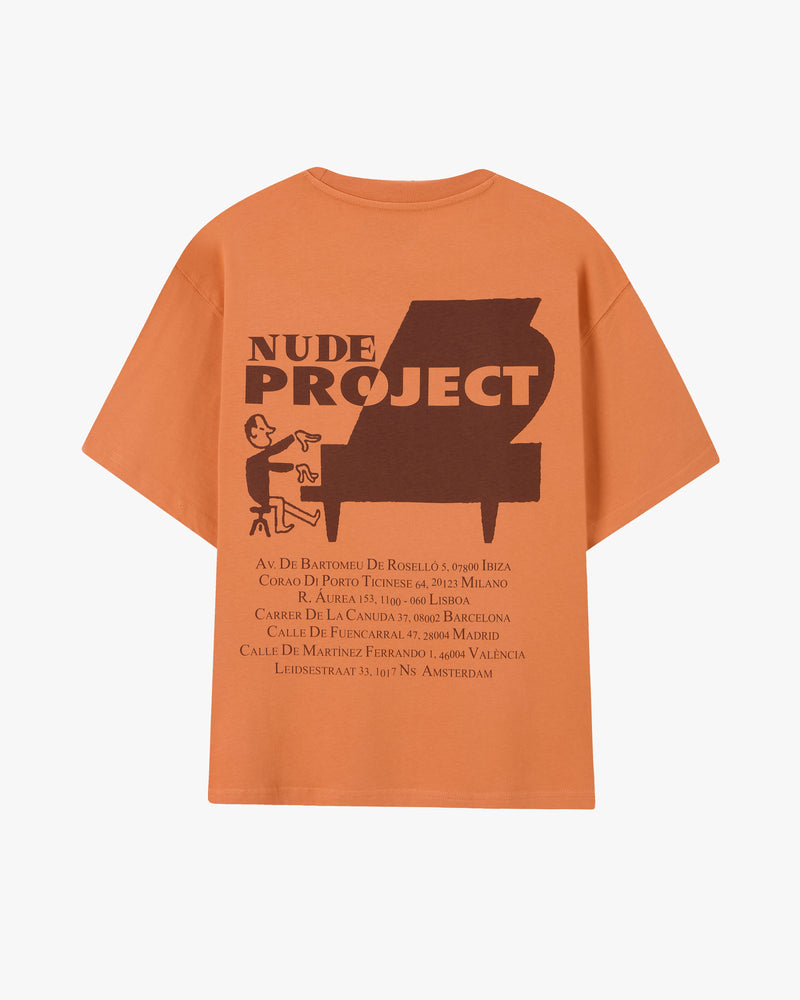 Piano Tee Orange