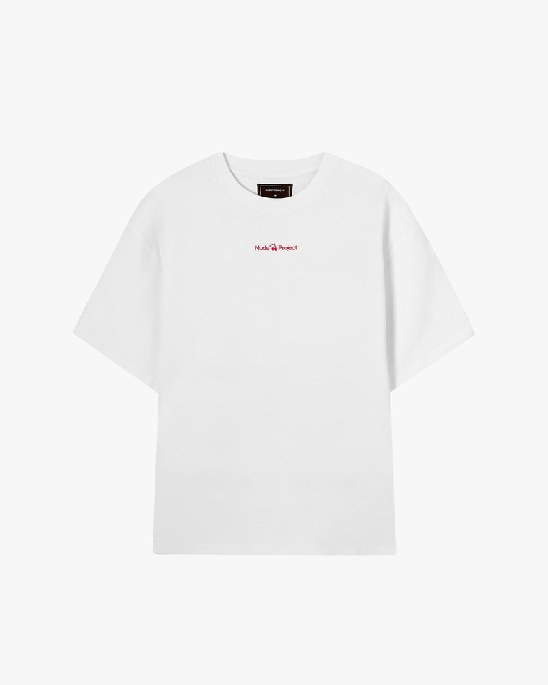Cherry Logo Tee White