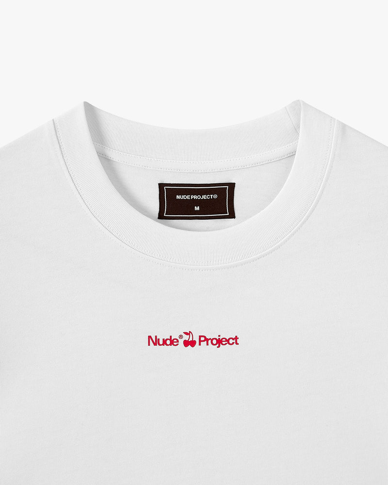Cherry Logo Tee White