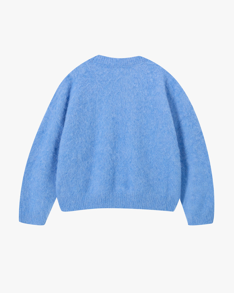 Alpaca Knit Sweater Blue