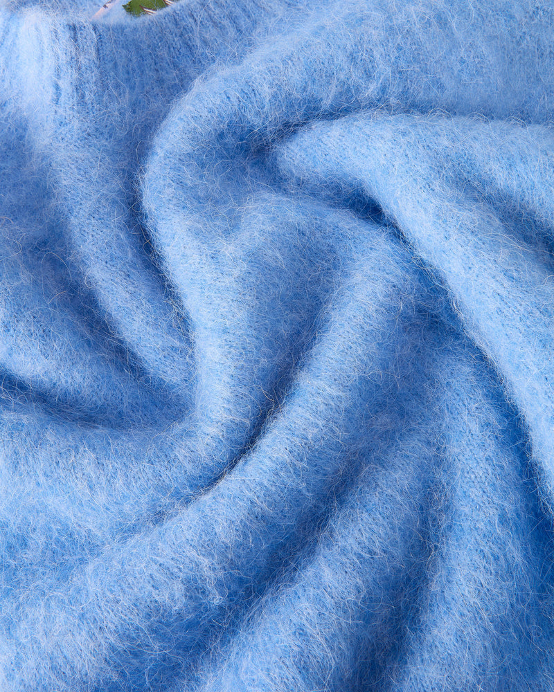 Alpaca Knit Sweater Blue