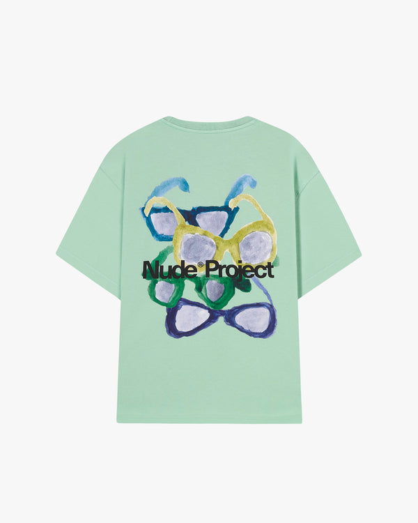 Sunglasses Tee Pale Green