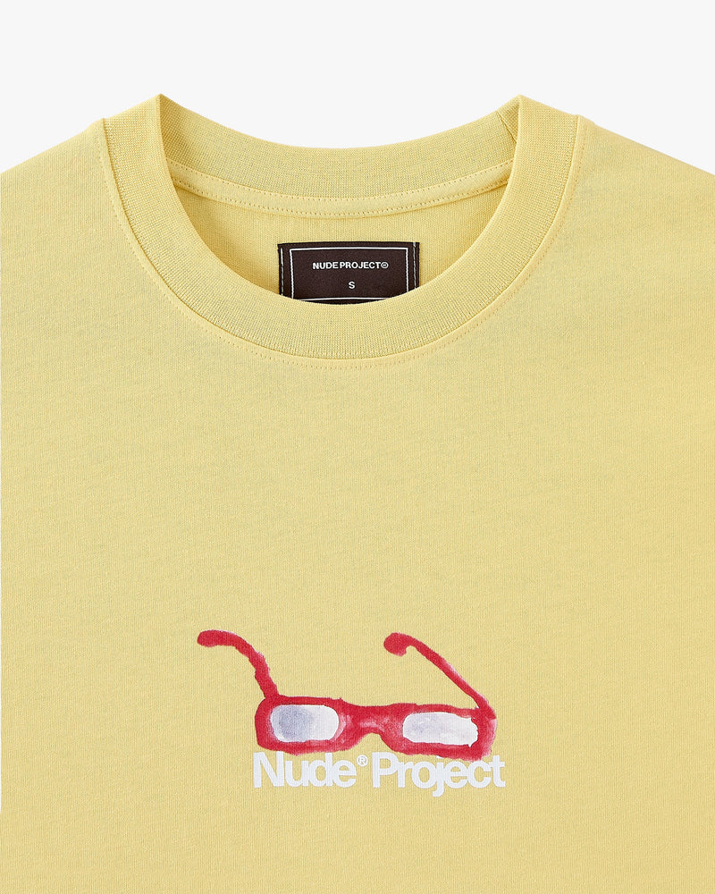 Sunglasses Tee Pale Yellow