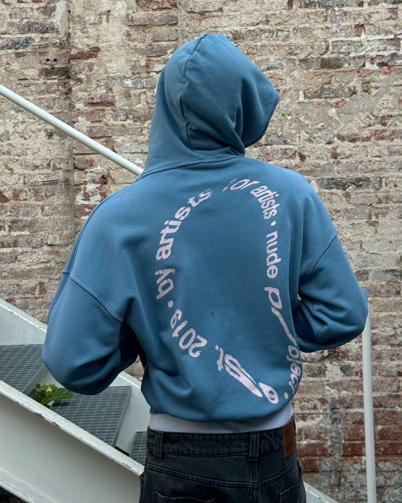 Gallery Hoodie Stone Blue