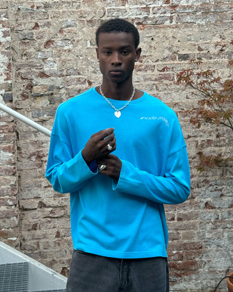 Gallery Long-Sleeve Tee Blue