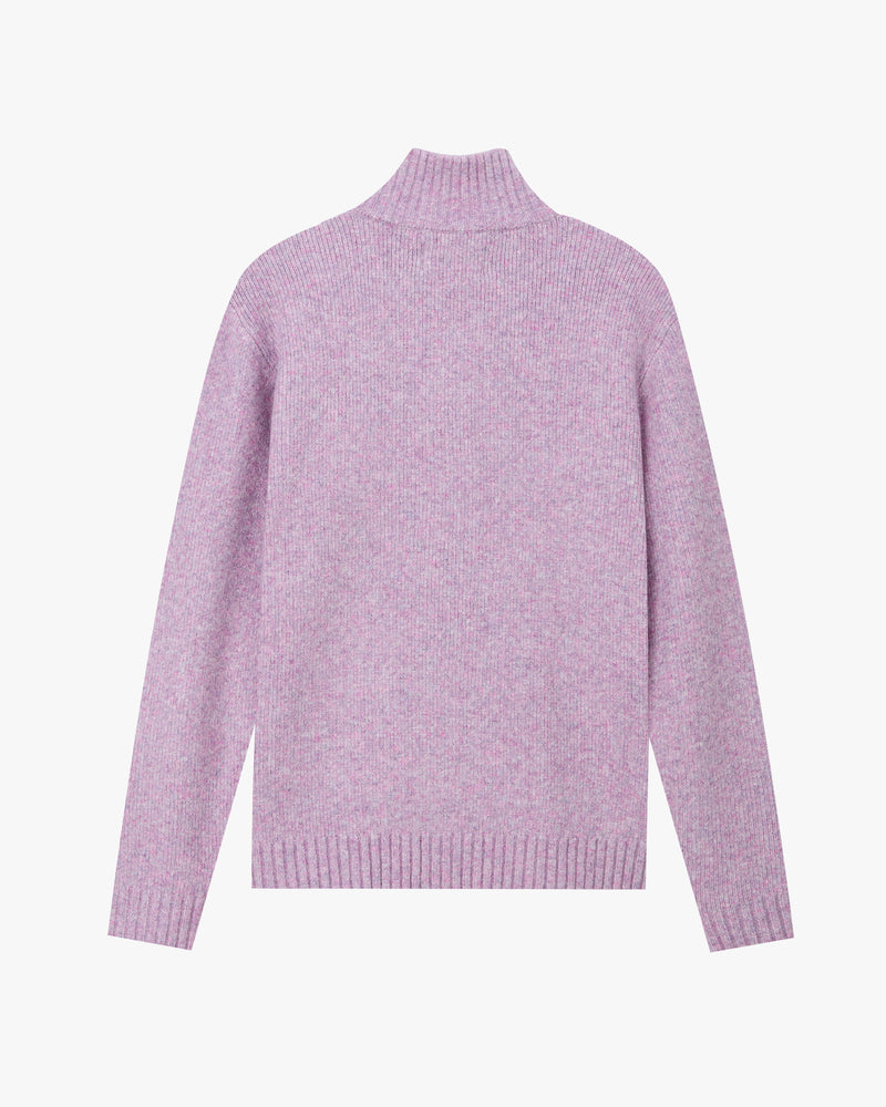 Sweet Knit Zip-up Cardigan Lilac