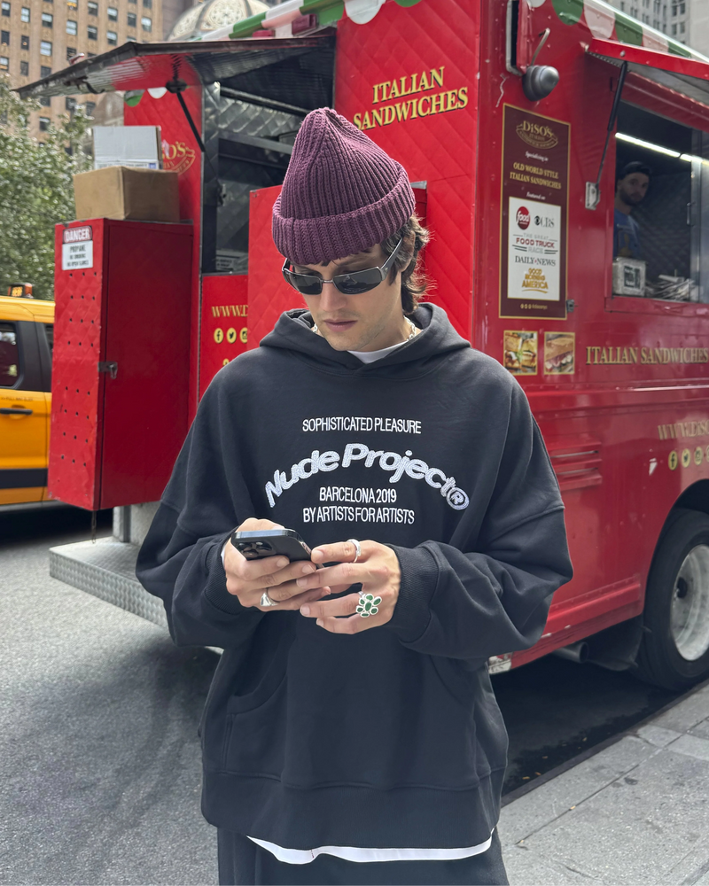 Liberty Boxy Hoodie Black