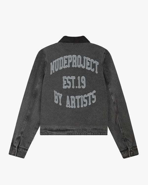 Trucker Denim Jacket Black