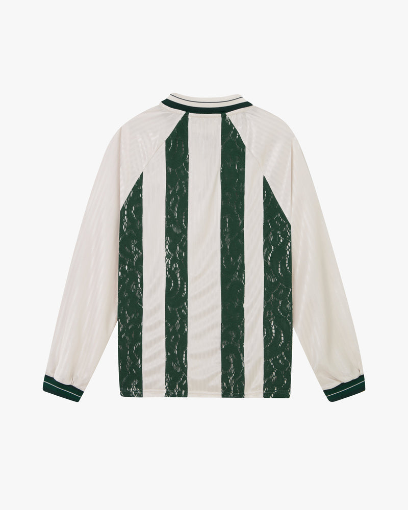 Lace Football Long-Sleeve Tee Green