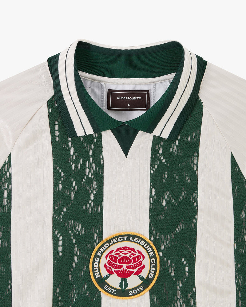 Lace Football Long-Sleeve Tee Green