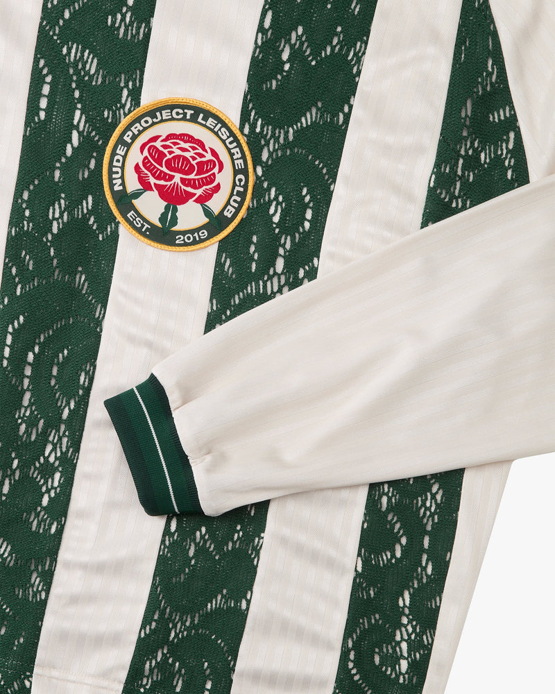 Lace Football Long-Sleeve Tee Green