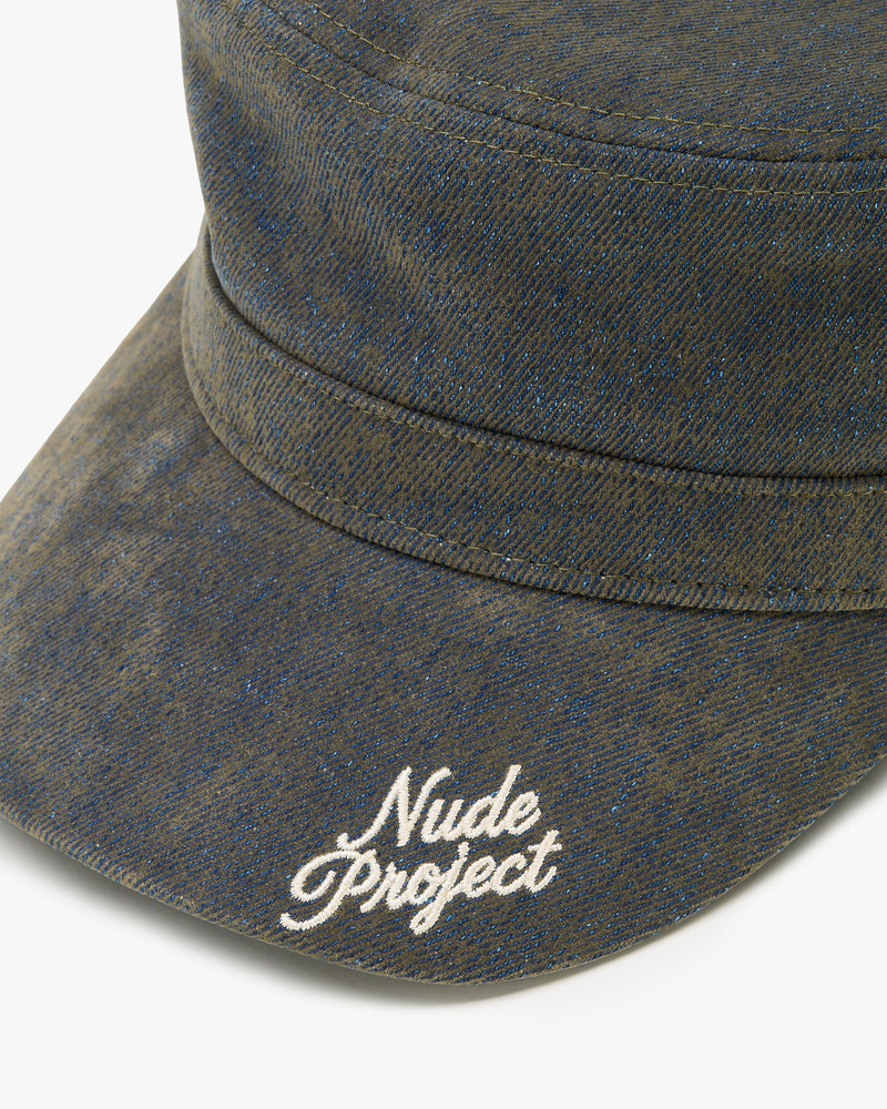Velvet Denim Cap