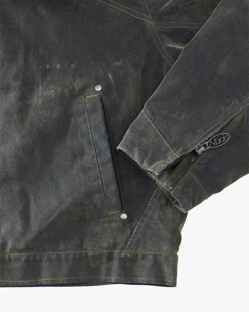 Velvet Denim Worker Jacket