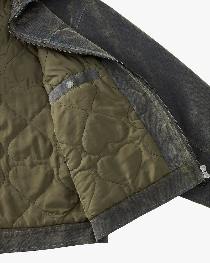 Velvet Denim Worker Jacket