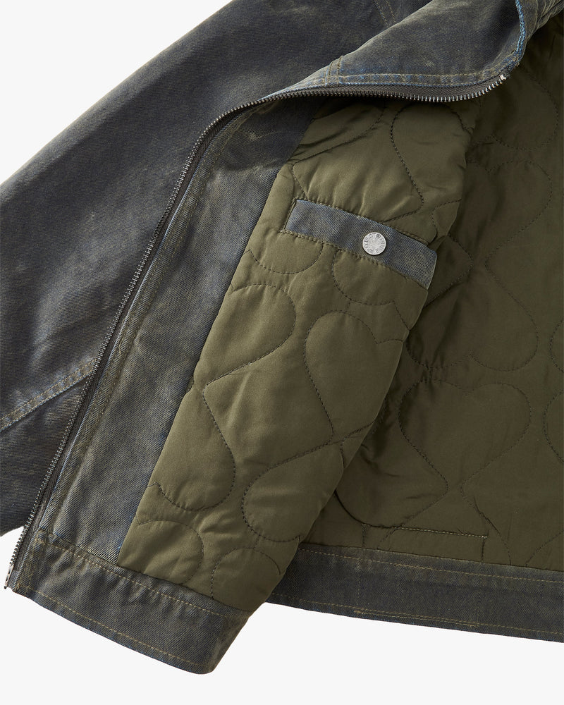 Velvet Denim Worker Jacket