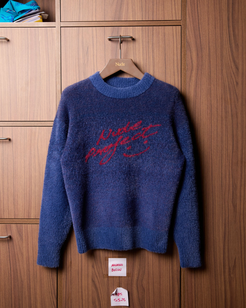 Gradient Cozy Sweater Navy