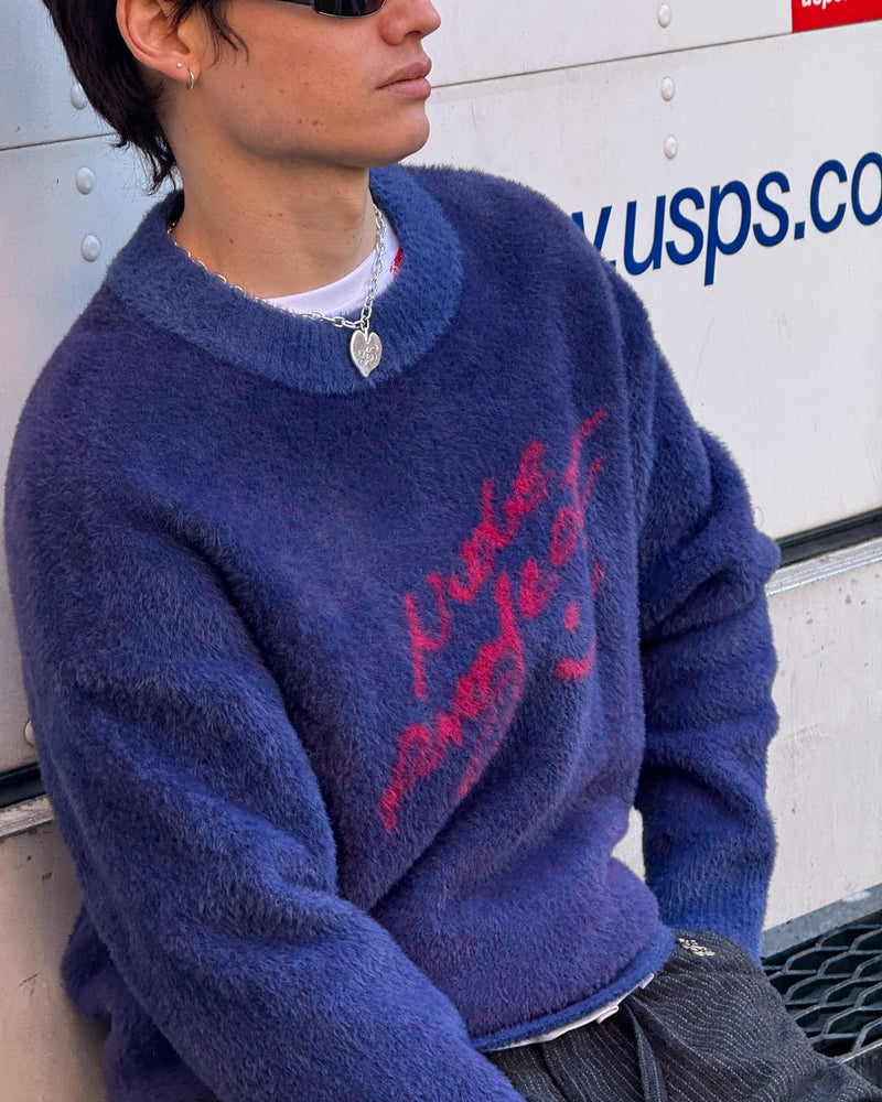 Gradient Cozy Sweater Navy