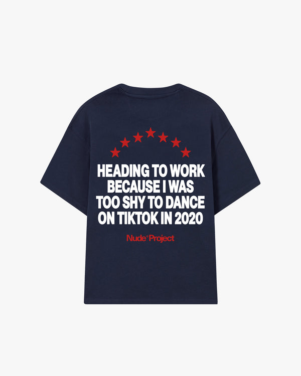 9-5 Tee Navy